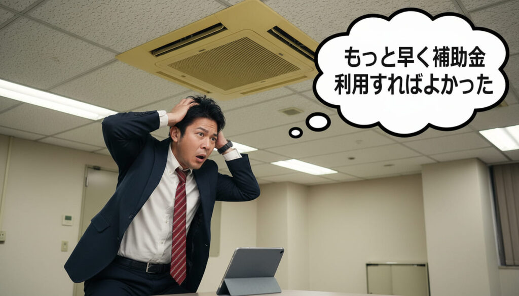 そのエアコン、毎月「現金」を捨てていませんか?
「まだ動くから」が一番危険?古い業務用エアコンを使い続ける「目に見えない損失」と経営リスク